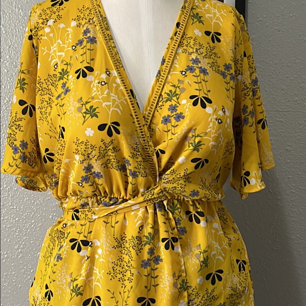 Yellow Flora Blouse